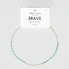 ETHIC GOODS Women's 2mm Morse Code Necklace [BRAVE] - 3 of 4