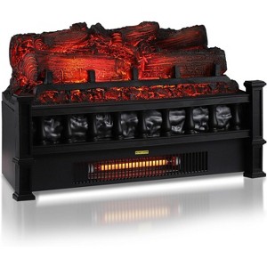 20 Inch Electric Fireplace Log Heater – Mechanical Control, 1500W with Realistic Flame Effects and Overheat Protection - 1 of 4