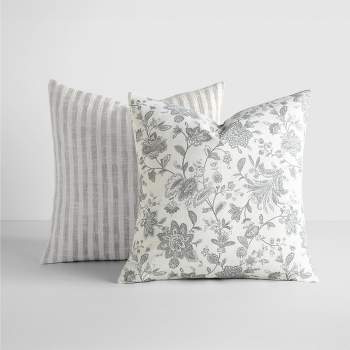 Set Of 2 Rose Decorative Accent Kids' Throw Pillows Blush Pink - Sweet Jojo  Designs : Target