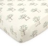 Touched by Nature Baby Organic Cotton Crib Sheet, Birch Trees, One Size - 3 of 3