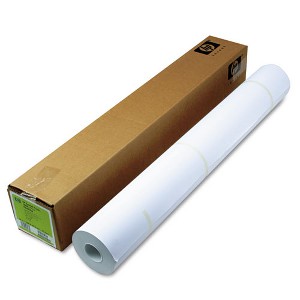 HP DesignJet Inkjet Large Format Paper, 4.5 mil, 36" x 300 ft, Coated White - 1 of 1