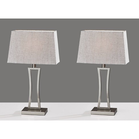 2pc Camila Table Lamps Bonus Silver, Mercury Glass Table Lamp Costco