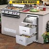 COZONY Stainless Steel Outdoor Kitchen Drawers, Commercial-Grade Flush Mount Storage System for BBQ Islands & Outdoor Kitchens - 3 of 4