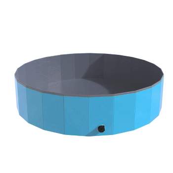 Pet Adobe Foldable Pool for Dogs and Kids, Blue