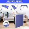 Belatt 5ft Foldable Ping Pong Table Set - Professional Indoor MDF Table Tennis with Net, 2 Paddles, 3 Balls, Wheels & Lock Blue - 4 of 4