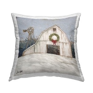 Stupell Industries Snowy Country Barn Holiday - 1 of 3