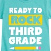 Girls' - Instant Message - Ready To Rock Third Grade Fitted Short Sleeve Graphic T-Shirt - 2 of 4
