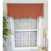 RLF Home Roman Stripe Regal 3" Rod Pocket Lining Luxurious and Elegant Window Treatment Valance 50" x 17" Orange - image 2 of 4