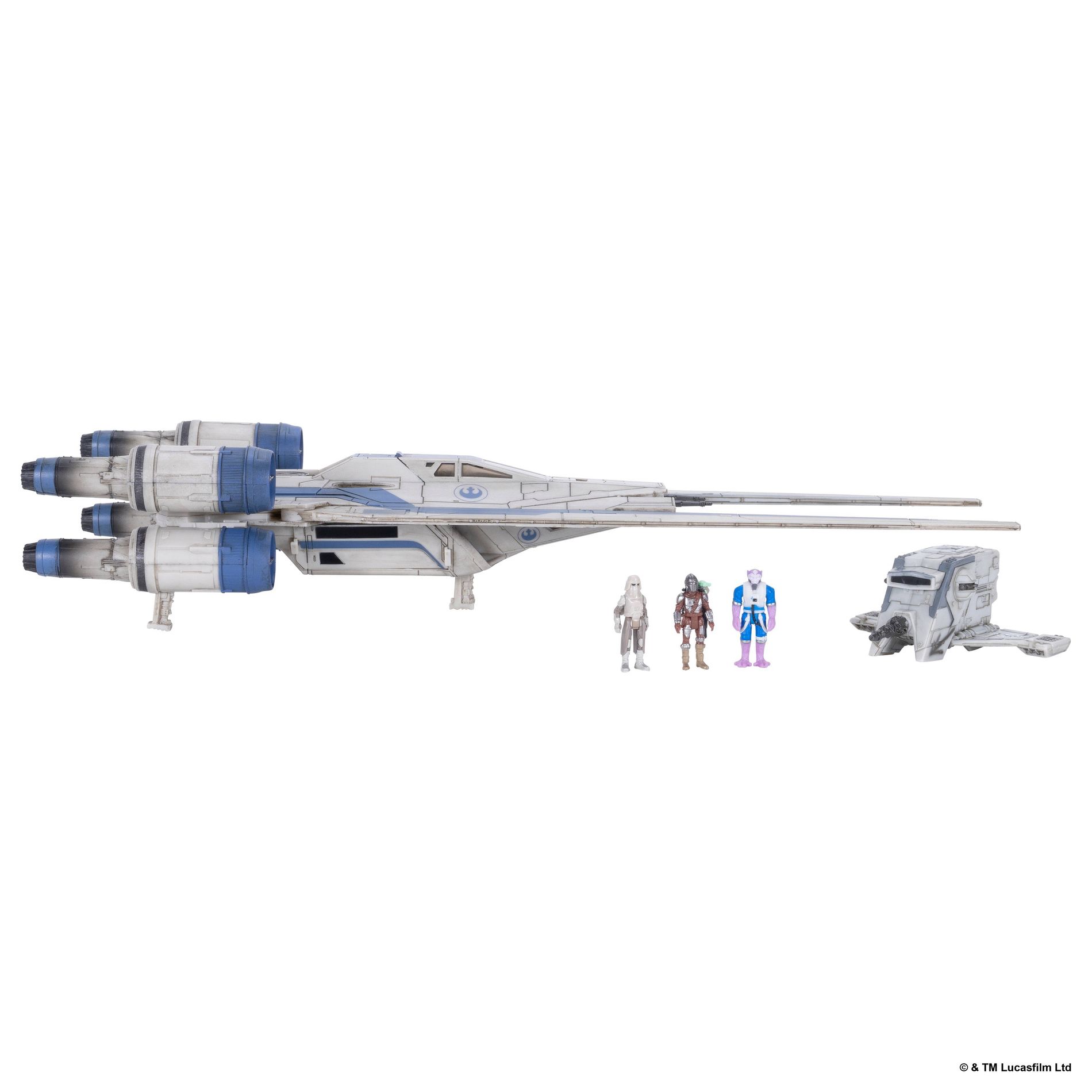 Star Wars: The Mandalorian - Deluxe Vehicle (5" Vehicle & Figure) - U-wing vs. INT-4 Interceptor (TGT Exclusive)