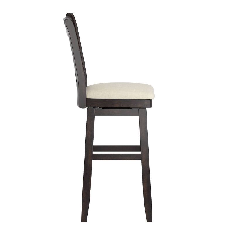 29" South Hill Double X Back Wood Swivel Height Barstool - Inspire Q, 4 of 12