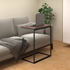 vidaXL Side Table Black Engineered wood, iron Medium Durable - 2 of 4