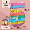 Blue Panda Small Rainbow Number 5 Pinata for 5th Birthday Party Decorations, Fiesta Supplies for Cinco de Mayo, 12 x 16.5 x 3 In - 4 of 4