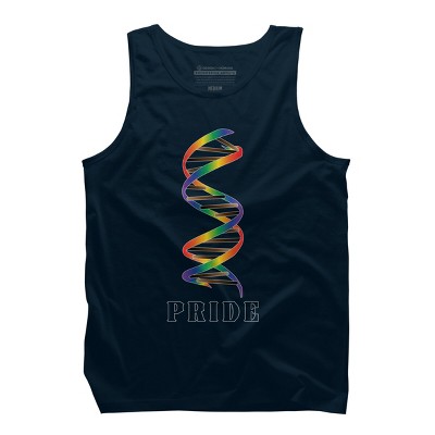 Adult Design By Humans DNA Rainbow Pride By Tank Top