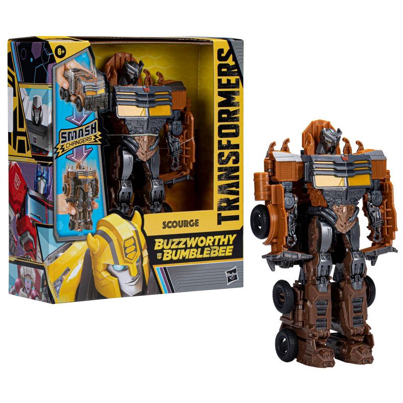 Transformers Buzzworthy Bumblebee Smash Changers Scourge Action Figure (Target Exclusive), 4 of 14