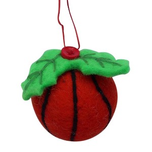 Slickblue Holiday Handmade Felt Ornaments for Sports Fans – 4 Different Options: Basketball, Baseball, Soccer, and Football - 1 of 1
