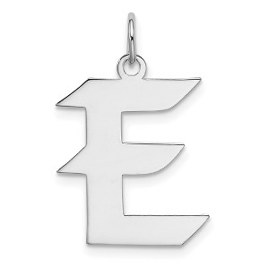 Black Bow Jewelry Sterling Silver Karlie Collection Artisan Block Initial Charm Letter E - 1 of 4