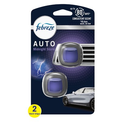 Febreze AUTO Air Freshener Vent Clip Gain Original Scent, .07 oz. Car Vent Clip, Pack of 2