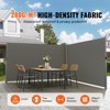 VEVOR Retractable Side Awning, 71''x 236'' Aluminum Outdoor Privacy Screen, 280g Polyester Water-proof Retractable Patio Screen, Gray - 3 of 4