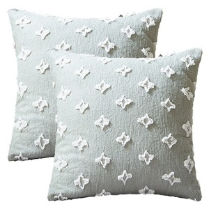 REGALWOVEN Jacquard Pattern Decoration Throw Pillow Cover for Modern Home Sofa Bed 2 Pcs - 1 of 4