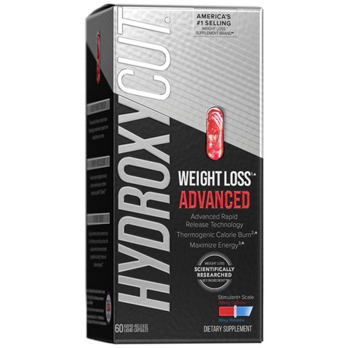 Hydroxycut Black Weight Loss Capsules - 60ct - image 1 of 4