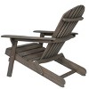 Foldable Acacia Wood Patio Accent Chair With Stackable Arm Rest,Slatted Seat And Back,Adirondack Chairs Folding,Patio Chair Outdoor -Maison Boucle - 3 of 4