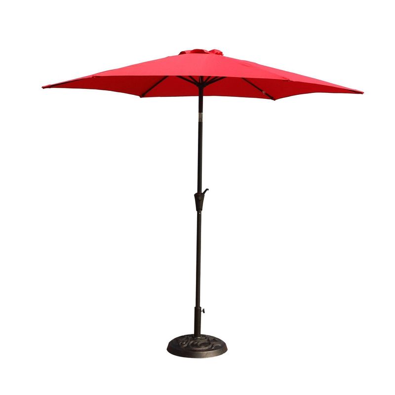 9' Aluminum Outdoor Patio Umbrella with Carry Bag - Wellfor, 4 of 10