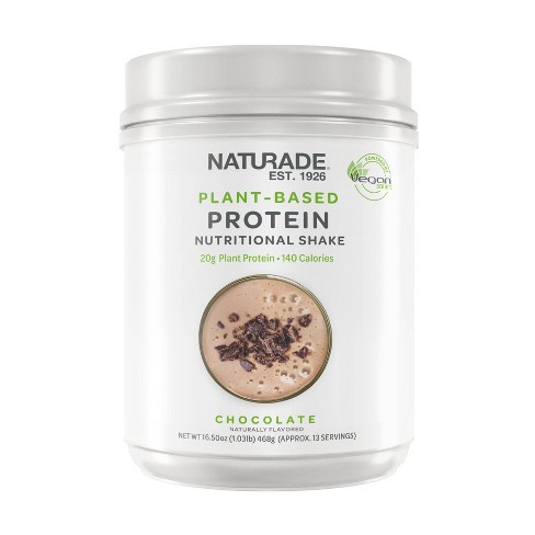 Naturade Vegan Plant-Based Protein Shake - Chocolate - 16.5oz - image 1 of 4
