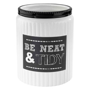 Avanti Linens Chalk It Up Wastebasket - 1 of 3
