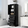 NicBex 68.1Inch Tall Bathroom Storage Cabinet,Modern Storage Cabinet with 2 Doors and 4 Drawers - 2 of 4