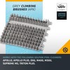 Dolphin Grey Climbing Brushes 4 Pack for Triton Plus, DX5, DX6, Supreme, & Wave Cleaners Replacement - 4 of 4