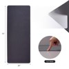 VisioGear Yoga Mat, Exercise Yoga Mat with Non-Slip Design, Multi-Purpose Workout Mat for Women, Black, 72"*24"*0.2" - 3 of 4