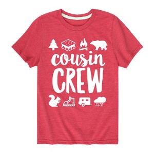 Boys' - Instant Message - Cousin Crew Camp Design Short Sleeve Graphic T-Shirt - 1 of 4