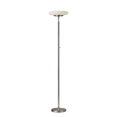 72" Hubble Torchiere Steel (Includes LED Light Bulb) - Adesso