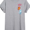 Women's - The Year Without a Santa Claus - Heat Miser Cold Miser Oversized Graphic T-Shirt - 2 of 4