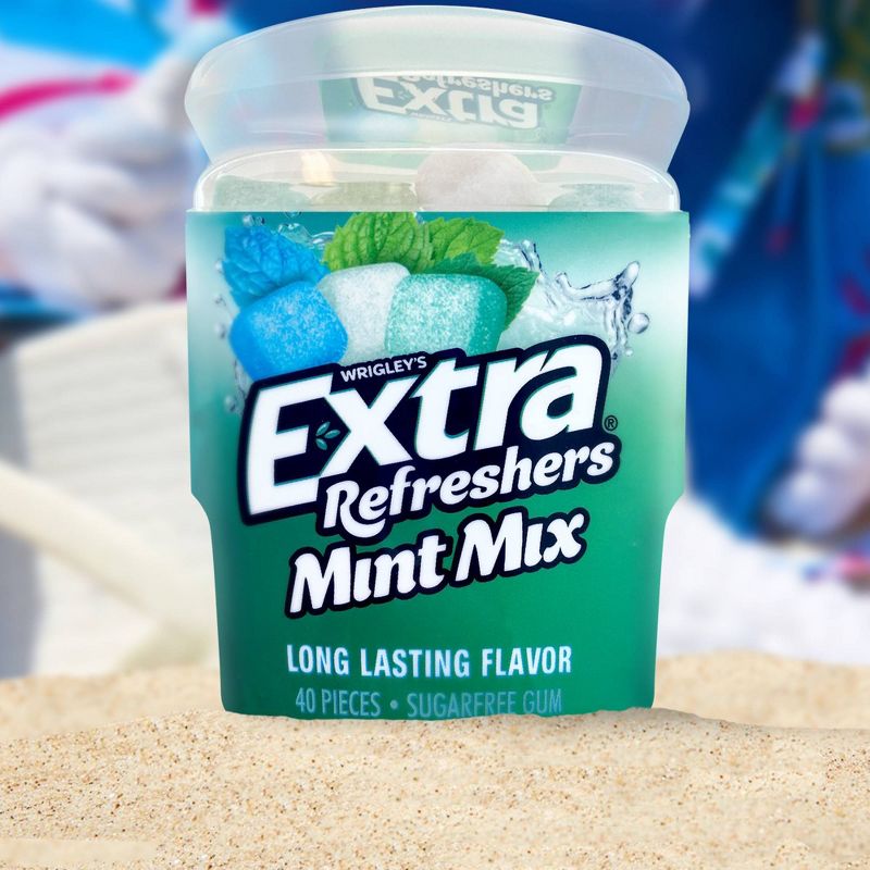 Extra Refreshers Mint Mix Gum 40-Piece Bottle, 5 of 10