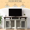 Dog Crate Furniture for 2 Large Medium Dogs 71" Dog Kennel with 3 Storage Compartments and Removable Divider,Double Dog Crates - 3 of 4