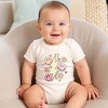 The Juniper Shop SmileyWorld Checkered Lightning Floral Baby Short Sleeve Bodysuit - 3 of 4