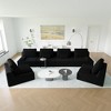 125'' Modular Convertible Compressed U-Shaped Sectional Sofas with Foam-Filled Deep Seats, Free Combination, Available in 3 Colors - 2 of 4