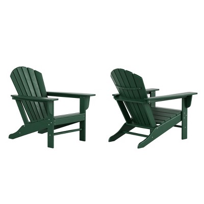 WestinTrends Dylan HDPE Outdoor Patio Adirondack Chair (Set of 2)