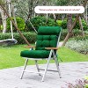 ARTPLAN All Weather Chair Outdoor Cushions of Adirondack Chair with High Back Wicker Tufted Pillow for Outdoor Furniture - 2 of 4