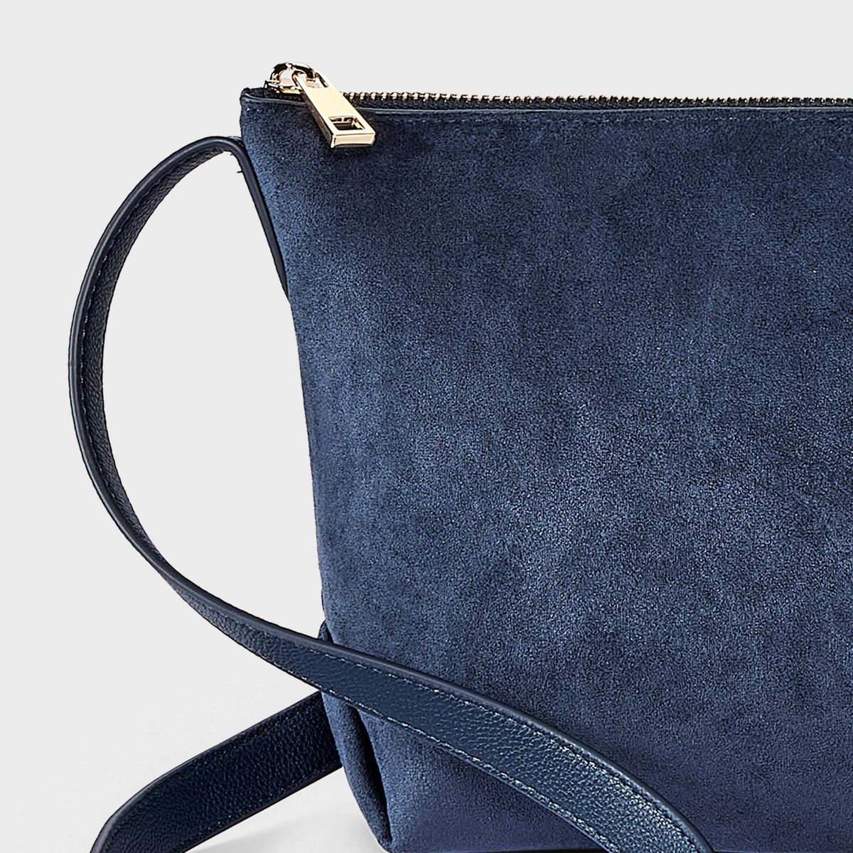 Faux Suede Slouchy Elongated Buckle Strap Crossbody Bag - A New Day™ - thumbnail 10