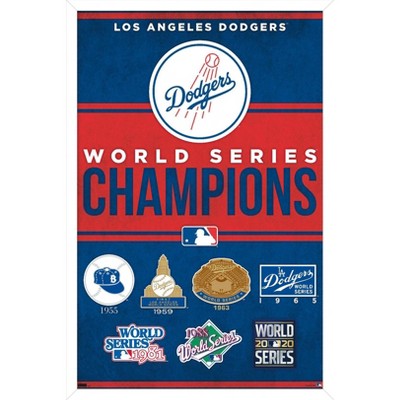 Trends International MLB Los Angeles Dodgers - Champions 23 Framed Wall Poster Prints