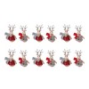 Melrose Plush Deer with Sweater Ornament (Set of 12) - 4 of 4