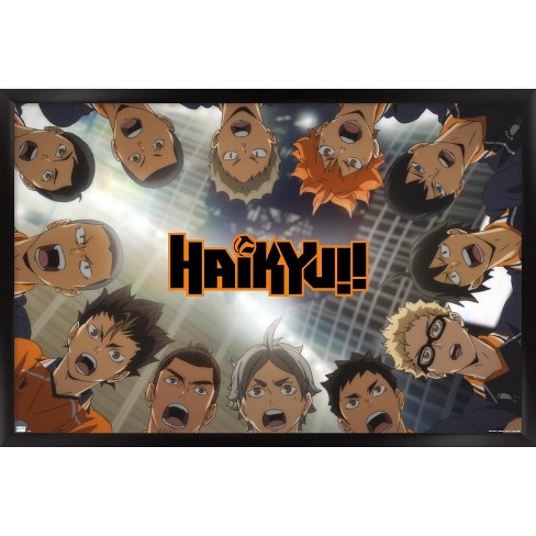 Haikyuu Poster Season 1 Framed On Paper Print