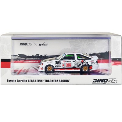 Toyota Corolla AE86 Levin RHD (Right Hand Drive) #326 "Trackerz Racing" 1/64 Diecast Model Car by Inno Models