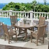 WestinTrends 5 Piece Outdoor Patio Dining Set Outdoor Round Table and Armchair Set - 2 of 2