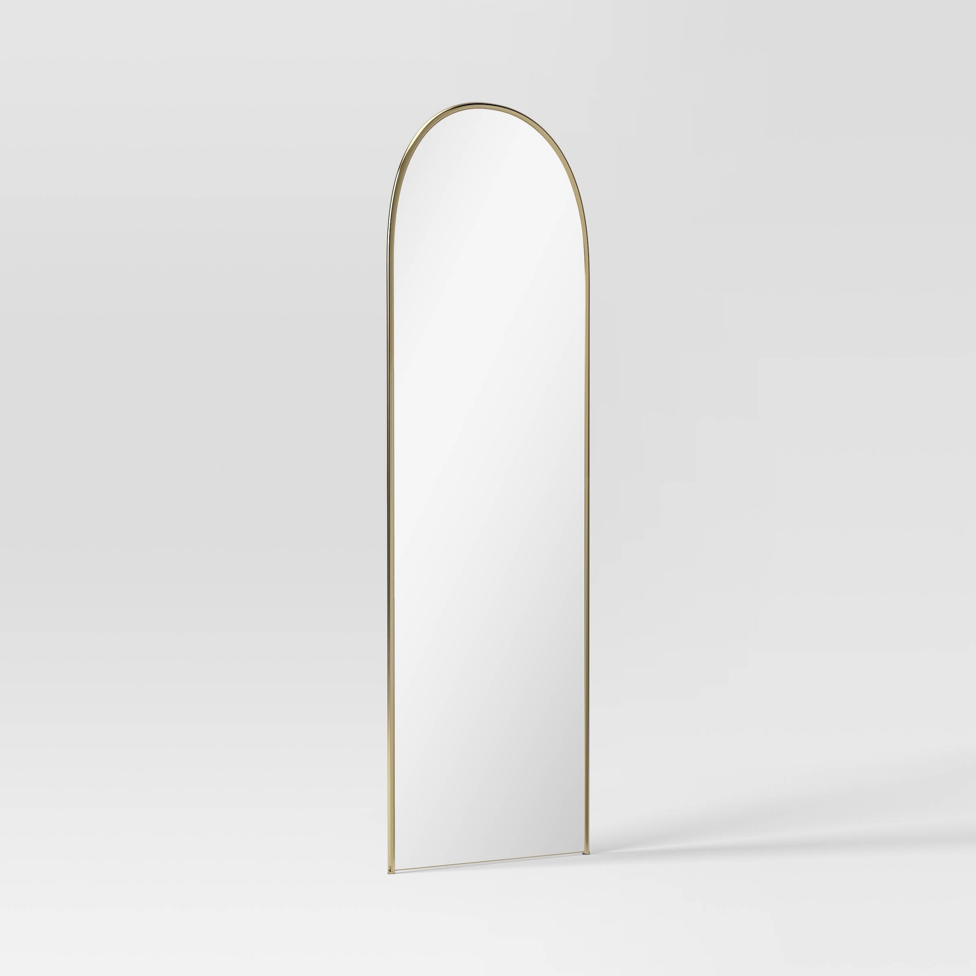 25"x65" Metal Tube Floor Mirror Gold - Threshold™