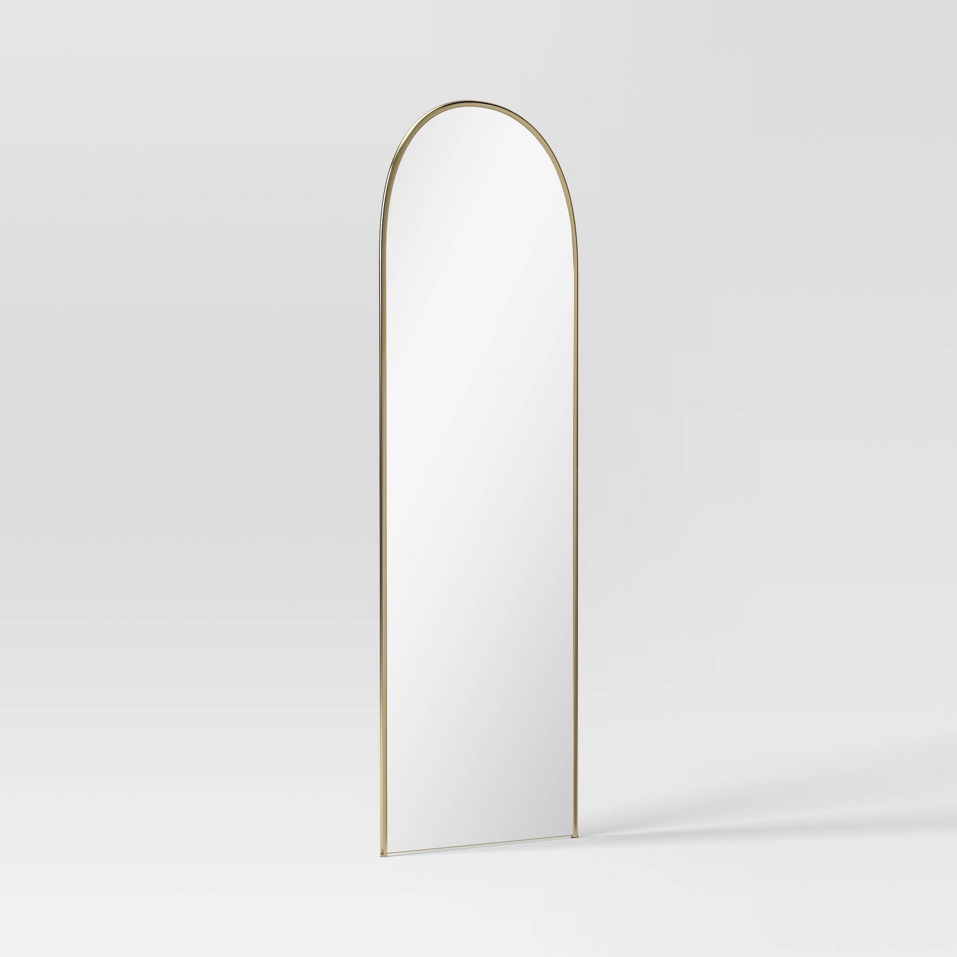 25"x65" Metal Tube Floor Mirror Gold - Threshold™