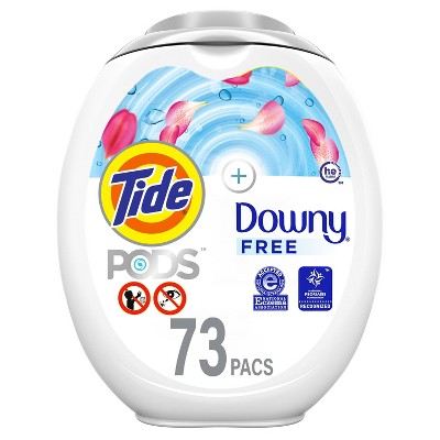 Tide Pods +Downy Free Liquid Laundry Detergent Pacs - 73ct/70oz