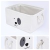 REGALWOVEN Cotton Collapsible Reinforced Handles Lightweight Open Storage Bins 15.7*11.8*7.9in 3 Pcs - 2 of 4